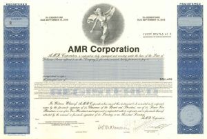 AMR Corporation - Specimen Stock Certificate