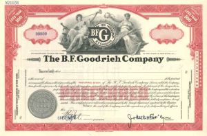 B.F. Goodrich Co. - Specimen Stock Certificate