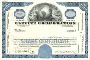Clevite Corporation - Stock Certificate