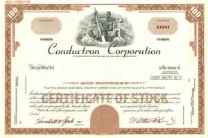 Conductron Corporation - Stock Certificate