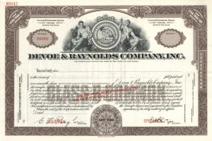 Devoe and Raynolds Co., Inc. - Stock Certificate