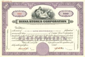Diana Stores Corporation - Stock Certificate