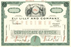 Eli Lilly and Co. - Stock Certificate