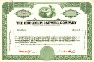 Emporium Capwell Co. - Stock Certificate