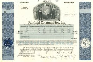 Fairfield Communities, Inc. - Bond - Timeshare Industry