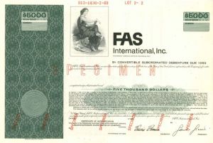 FAS International, Inc. - $5,000 - Bond