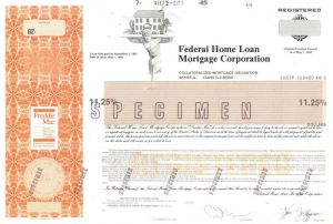 Federal Home Loan Mortgage Corporation "Freddie Mac" - Specimen Bond