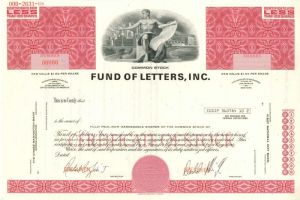 Fund of Letters, Inc. - Stock Certificate