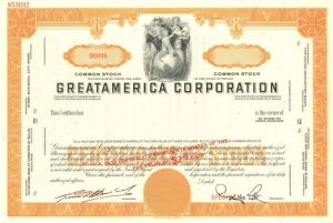 Greatamerica Corporation - Stock Certificate