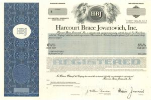 Harcourt Brace Jovanovich, Inc. - Bond