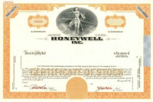 Honeywell Inc. - Stock Certificate