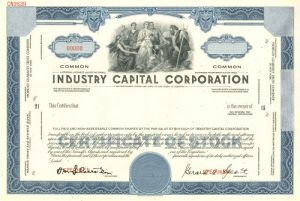 Industry Capital Corporation - Stock Certificate