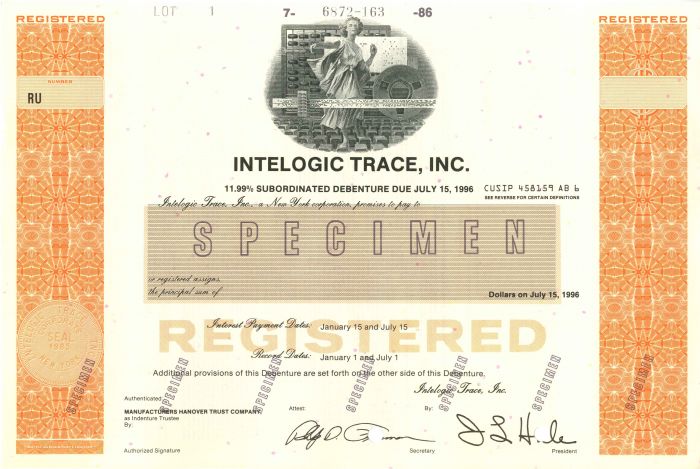 Intelogic Trace, Inc. - Bond