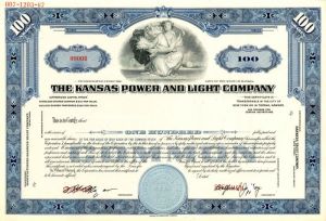 Kansas Power and Light Co. - Stock Certificate