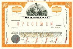 Kroger Co. - Stock Certificate