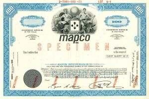 Mapco Inc. - Stock Certificate