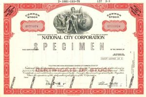 National City Corporation - Stock Certificate