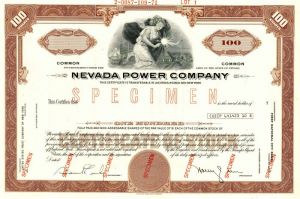 Nevada Power Company - Stock Certificate