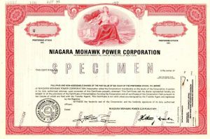 Niagara Mohawk Power Corporation - Stock Certificate