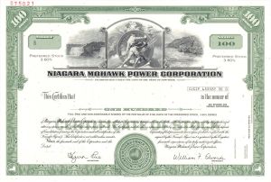 Niagara Mohawk Power Corporation - Specimen Stock Certificate