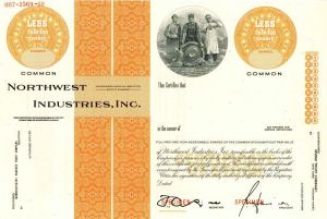 Northwest Industries, Inc. - Stock Certificate