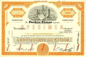 Perkin-Elmer Corporation - Stock Certificate
