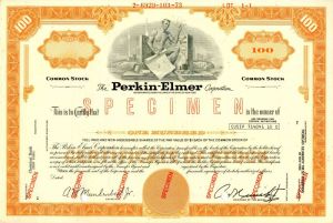 Perkin-Elmer Corporation - Stock Certificate