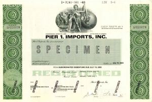 Pier 1. Imports, Inc. - Bond