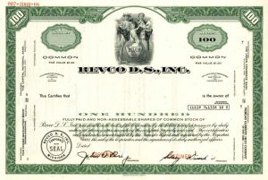 Revco D.S., Inc. - Specimen Stock Certificate
