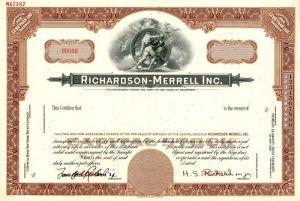 Richardson-Merrell Inc. - Stock Certificate