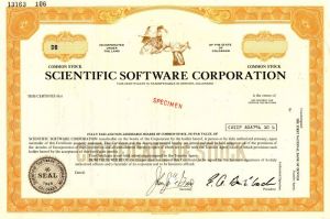 Scientific Software Corporation - Stock Certificate