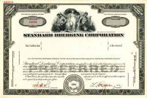 Standard Dredging Corporation - Stock Certificate