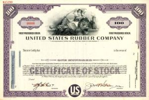 United States Rubber Co. - Stock Certificate