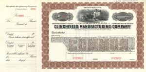 Clinchfield Manufacturing Co. - Specimen Stock