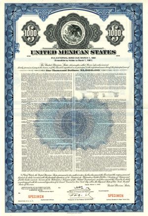 United Mexican States - $1,000