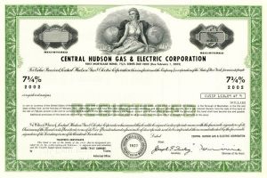 Central Hudson Gas and Electric Corporation - Specimen Stock Certificate