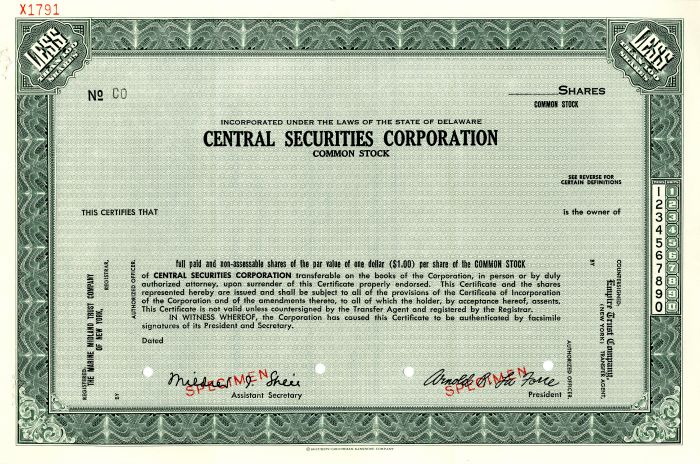 Central Securities Corporation