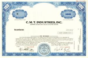 C. M. T. Industries, Inc.