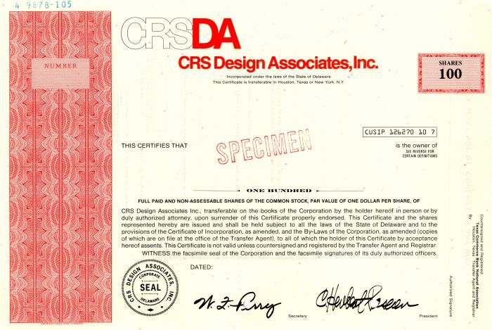 CRS Design Associates, Inc.