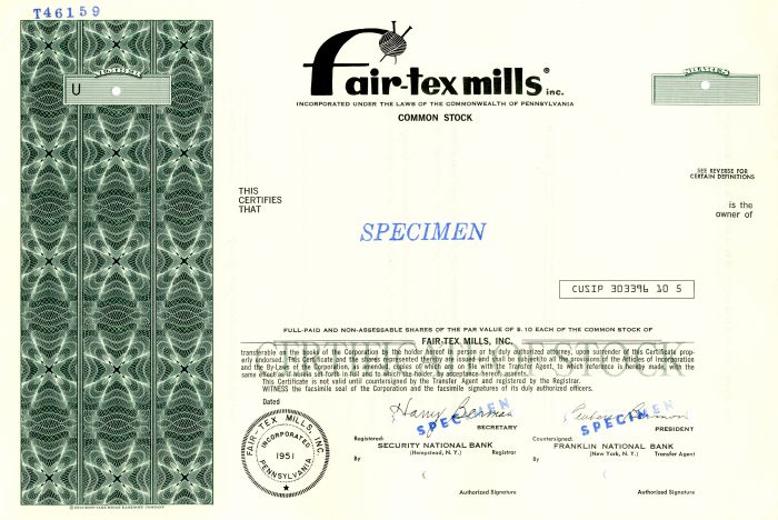 Fair-tex Mills Inc.
