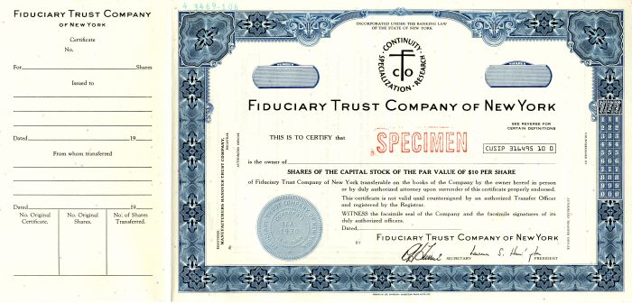 Fiduciary Trust Co. of New York