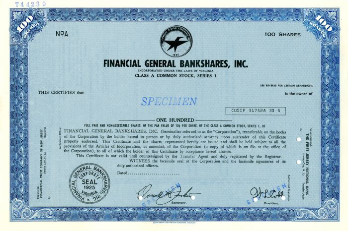 Financial General Bankshares, Inc.