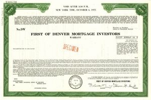 First of Denver Mortgage Investors