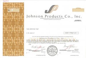 Johnson Products Co., Inc - Specimen Stock Certificate
