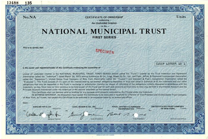 National Municipal Trust