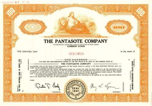 Pantasote Co. - Specimen Stock Certificate