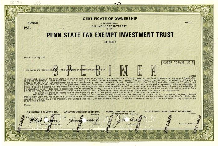 Penn State Tax Exempt Investment Trust