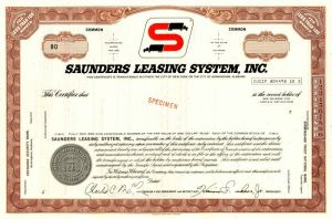 Saunders Leasing System, Inc.