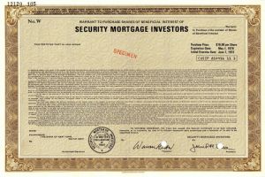 Security Mortgage Investors