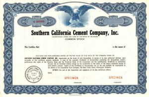 Southern California Cement Co., Inc.